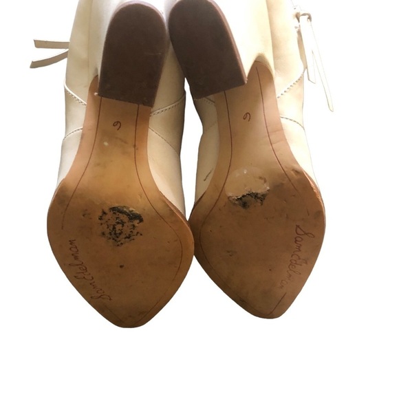 Sam Edelman Niomi Faux Suede Bootie Sz 6  Costal Cowgirl Pointy Toe  3” Heel - Picture 5 of 9